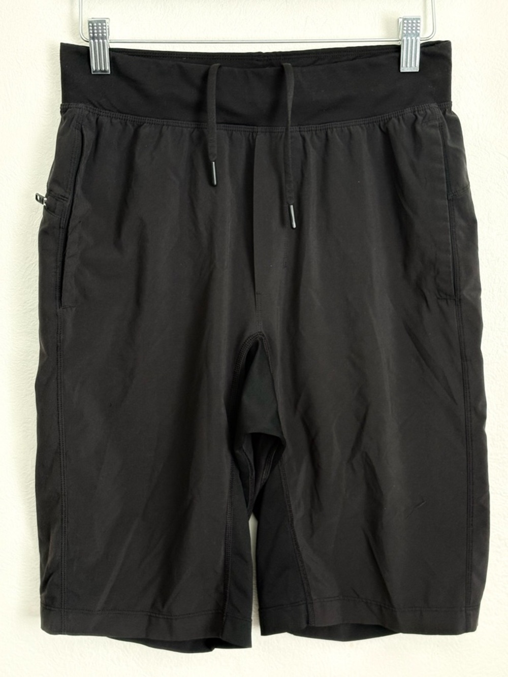 Lululemon Men’s Long Black Shorts Sz S Inseam 12” Activewear Tennis Golf Workout